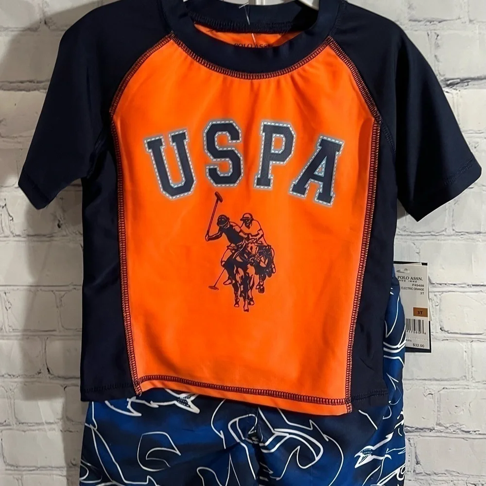 Toddler Polo two piece swimwear